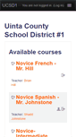 Mobile Screenshot of moodle.uinta1.com